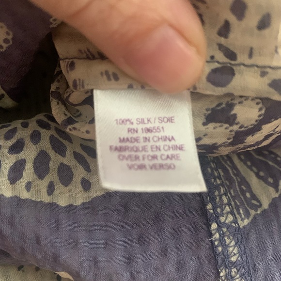 Calypso St. Barth Silk Blouse- Small - Picture 6 of 7